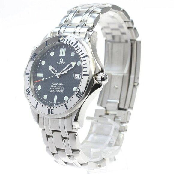 OMEGA Seamaster300 2532.80 Date Navy Dial Automatic Men's Watch - Picture 2 of 6